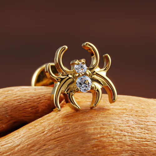 Накрутка Паук White mini Gold 1.2 мм